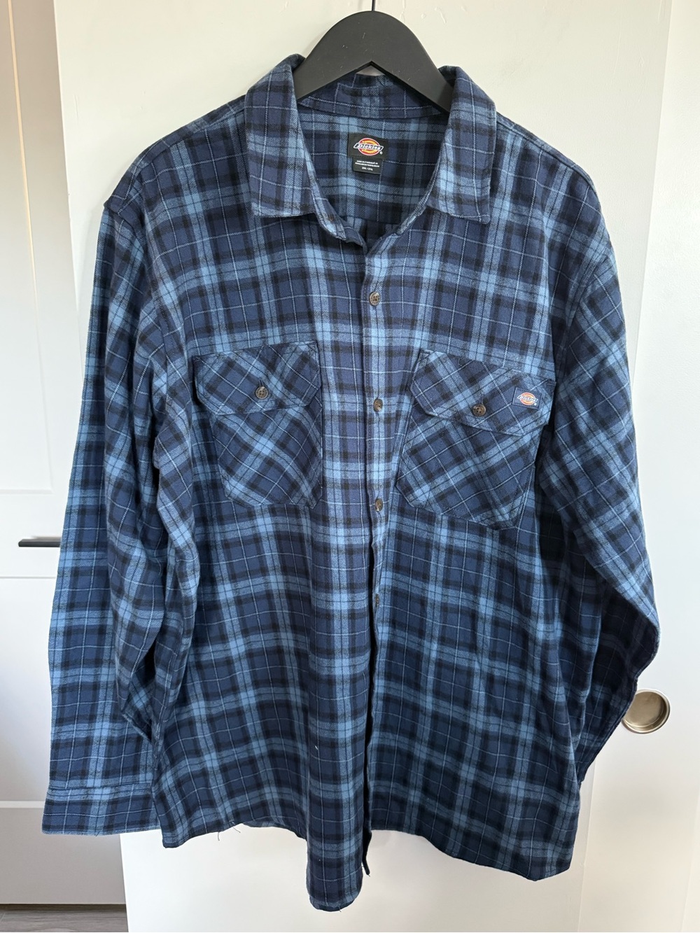 NWOT Dickies Woven Plaid Flannel Work Shirt Size 2XL